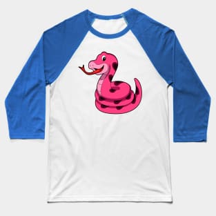 Snake Pink Baseball T-Shirt